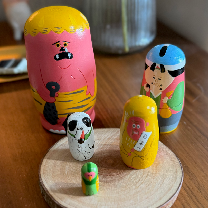 NOOKs 故事主題木製俄羅斯套娃