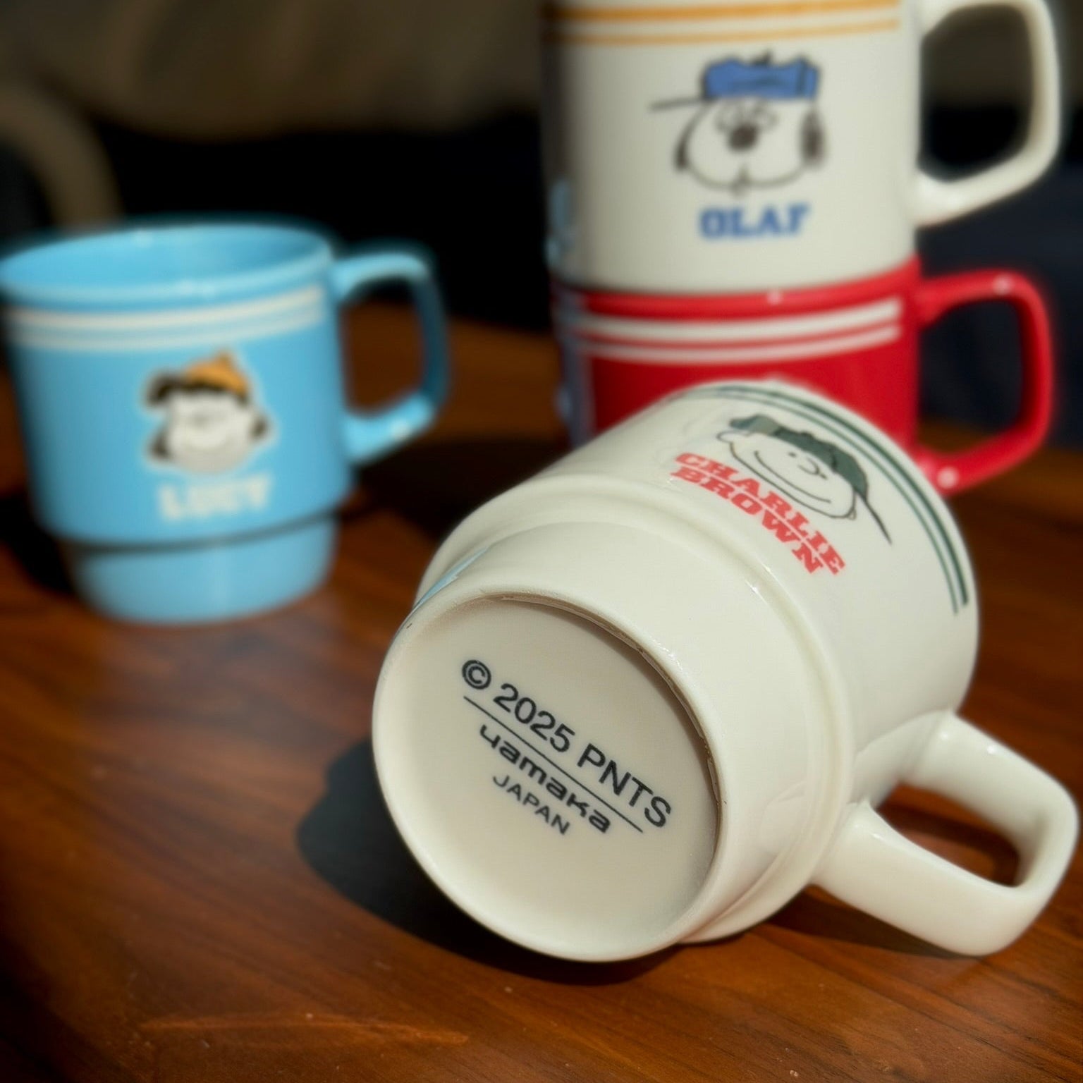 Snoopy 日本製陶瓷疊疊杯
