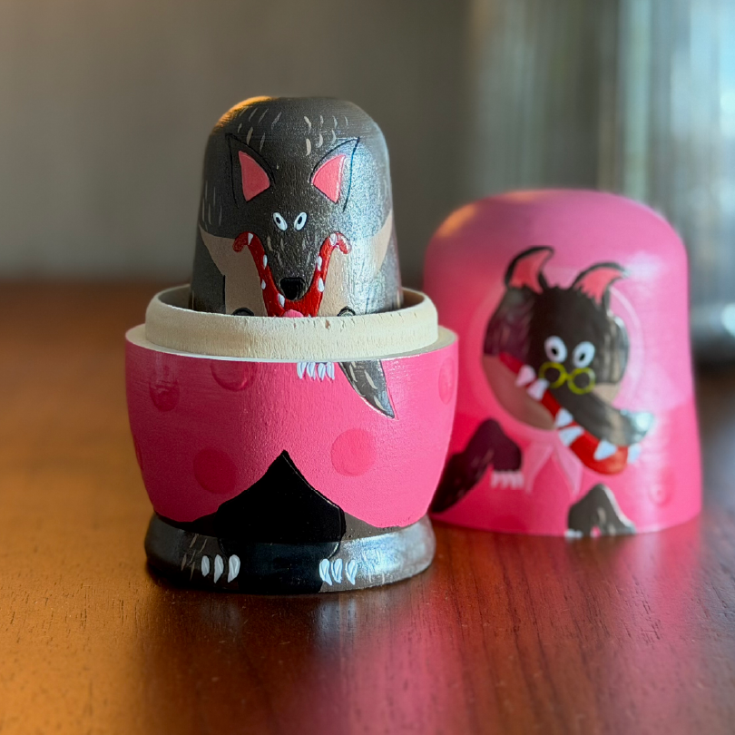 NOOKs 故事主題木製俄羅斯套娃