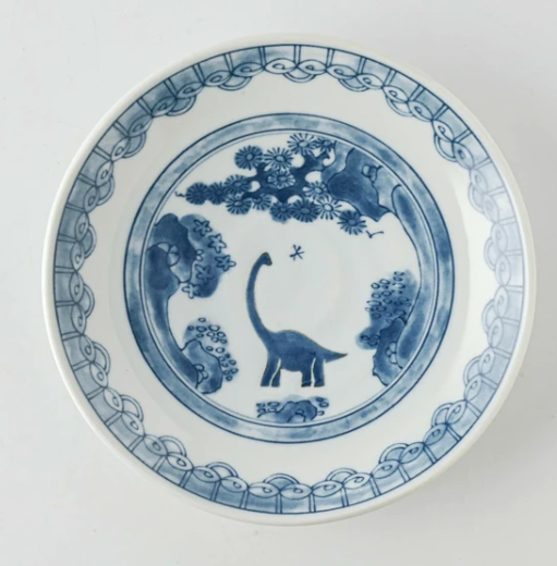 美濃燒小碟 腕龍圖案 日本製造