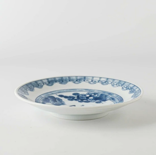 Awasaka 美濃燒 江户時代的恐龍圖案餐碟